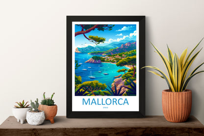 Mallorca Spain Travel Poster