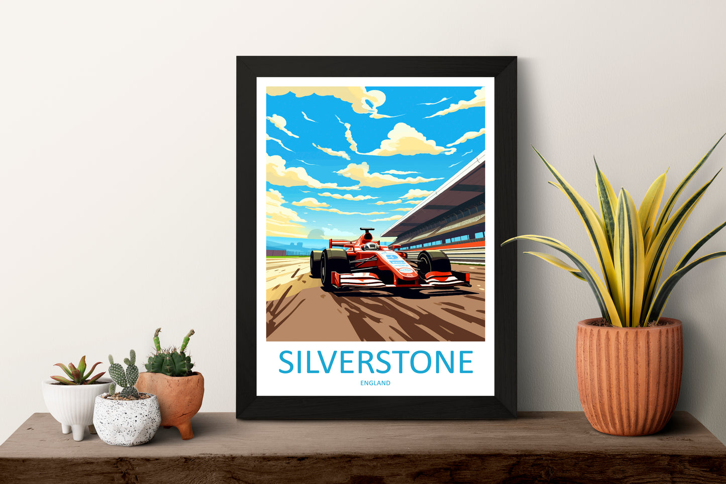 Silverstone England Travel Poster