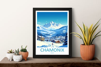 Chamonix France Travel Poster