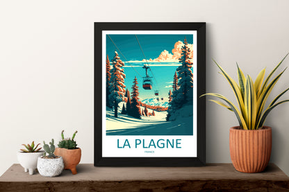 La Plagne France Travel Poster