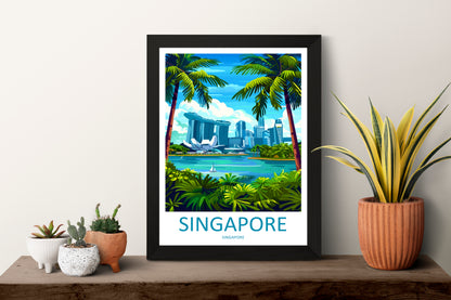 Singapore Asia Travel Poster