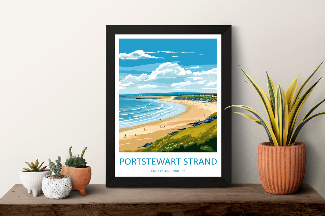 Portstewart England Travel Poster