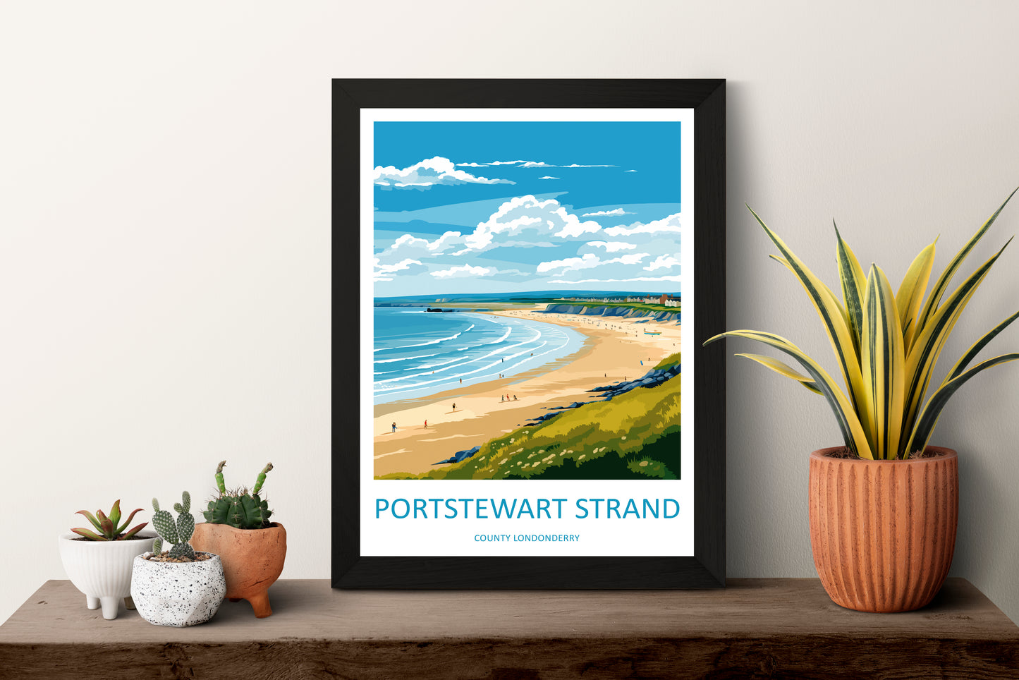Portstewart England Travel Poster