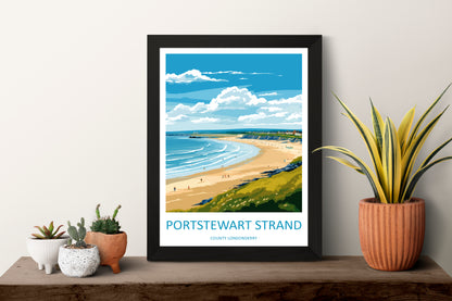 Portstewart England Travel Poster