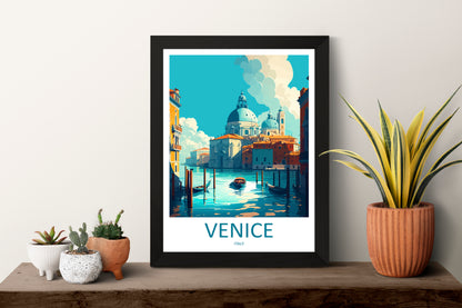 Venice Italy Travel Poster