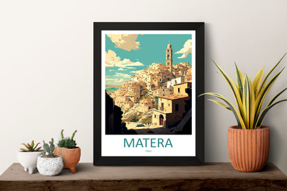 Matera Italy Travel Poster