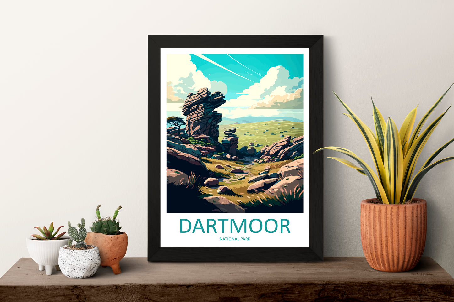 Dartmoor England Travel Poster