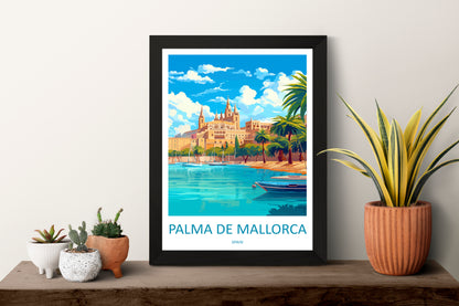 Palma De Mallorca Spain Travel Poster