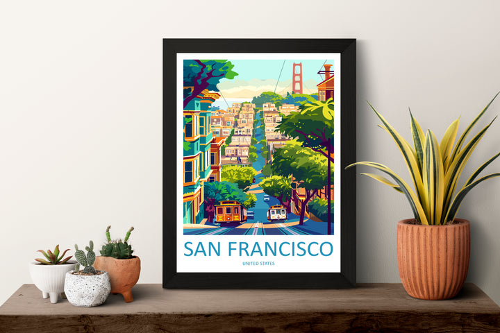 San Francisco United States Travel Poster