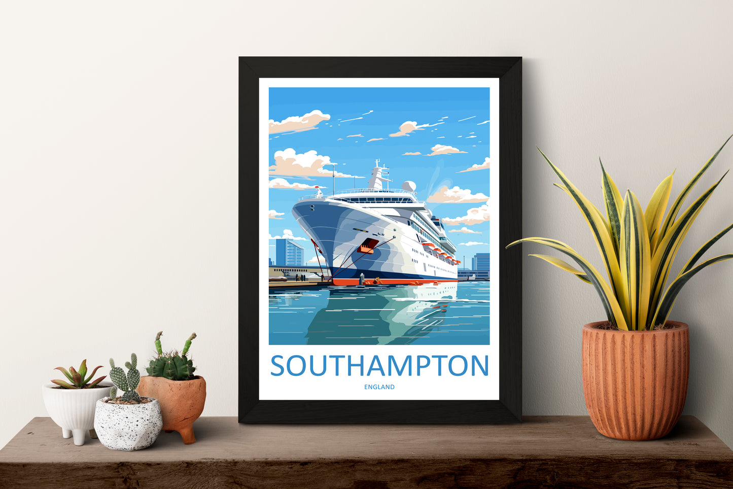 Southampton England Travel Poster