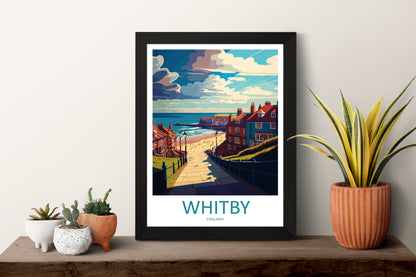 Whitby England Travel Poster