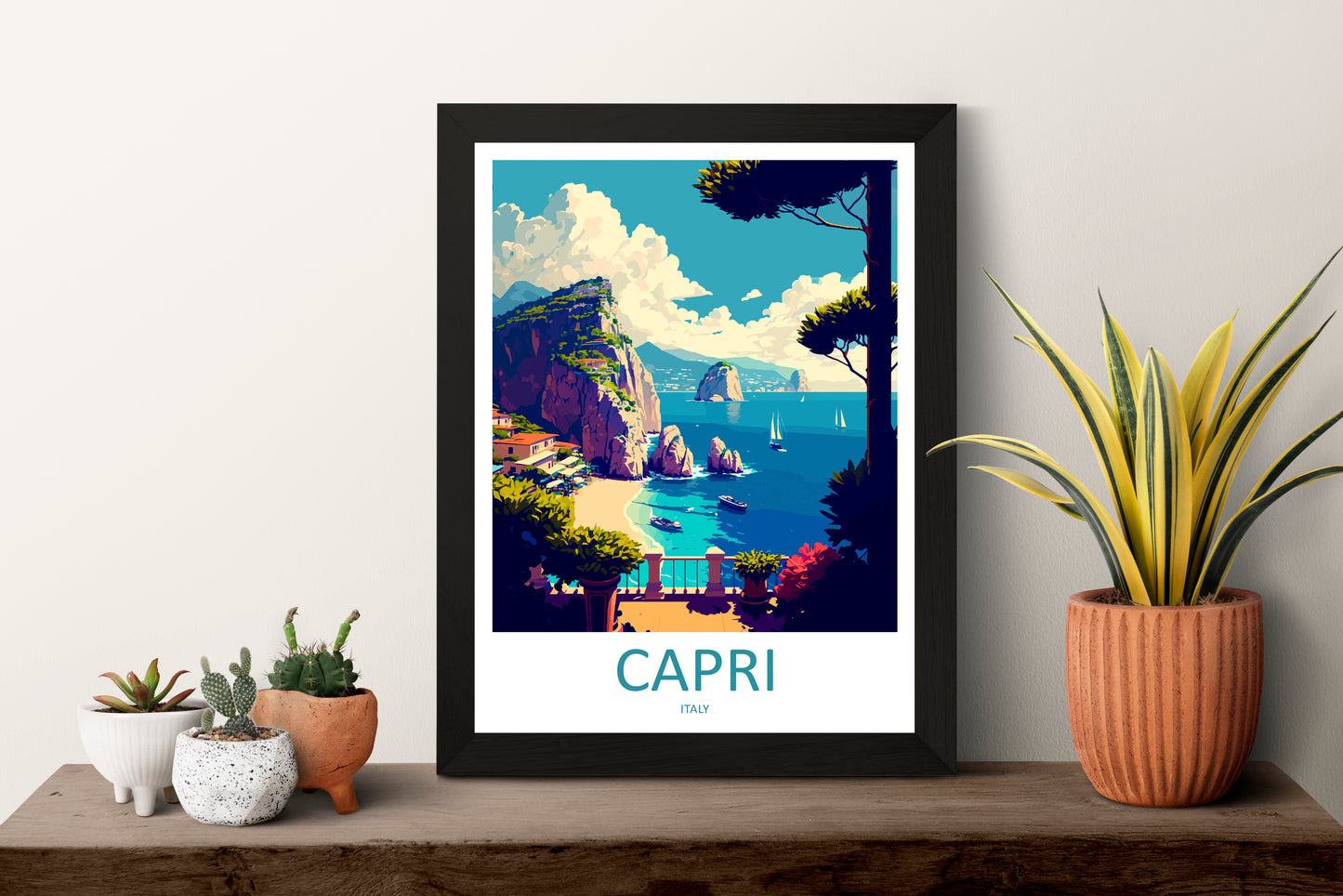 Capri Italy Travel Poster