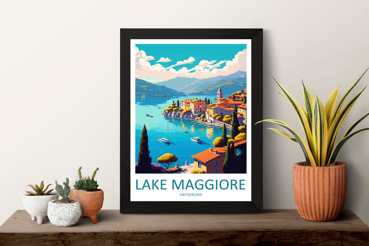 Lake Maggiore Italy Travel Poster