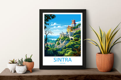 Sintra Portugal Travel Poster