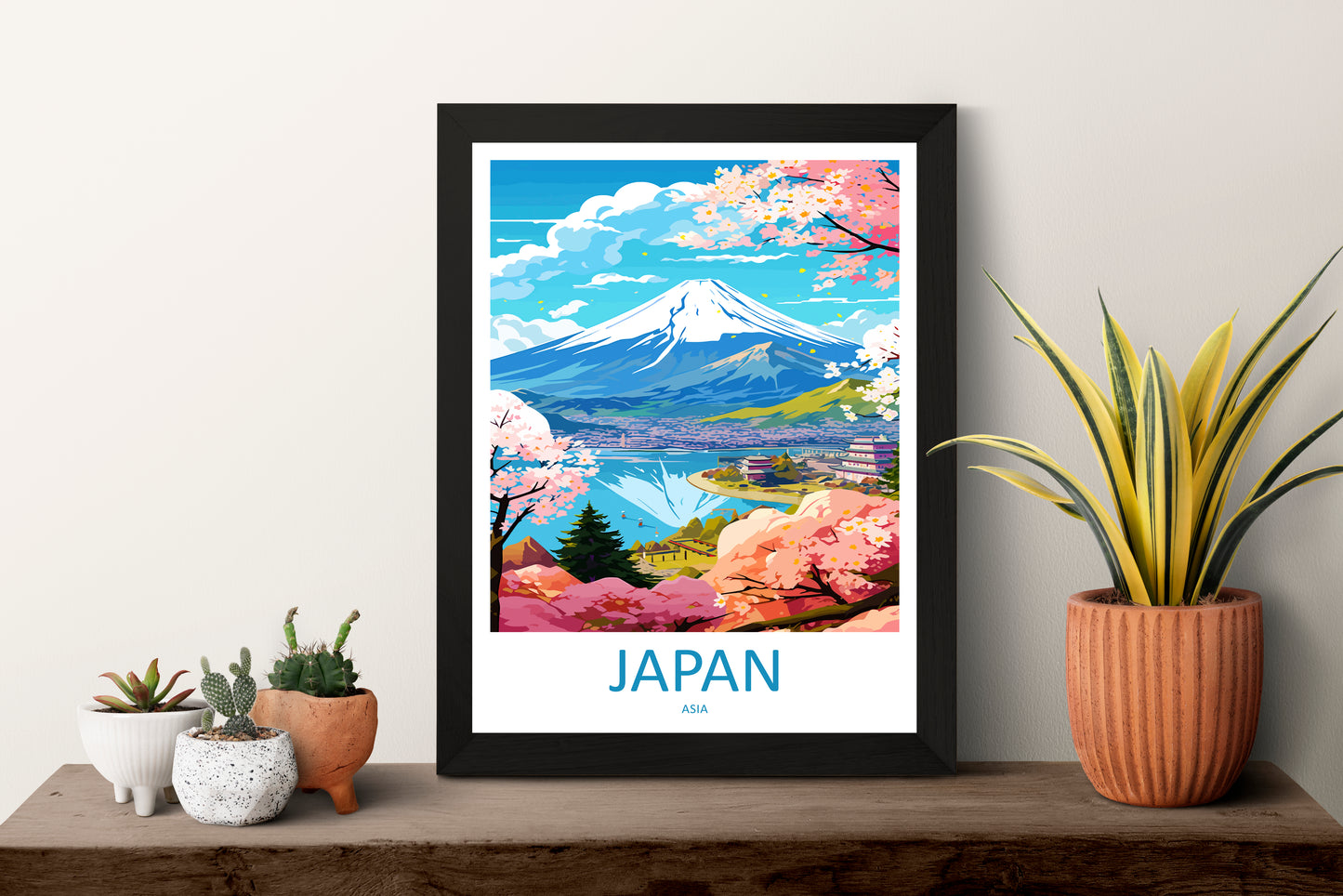 Mount Fuji Japan Travel Poster