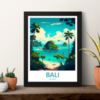 Bali Indonesia  Travel Poster