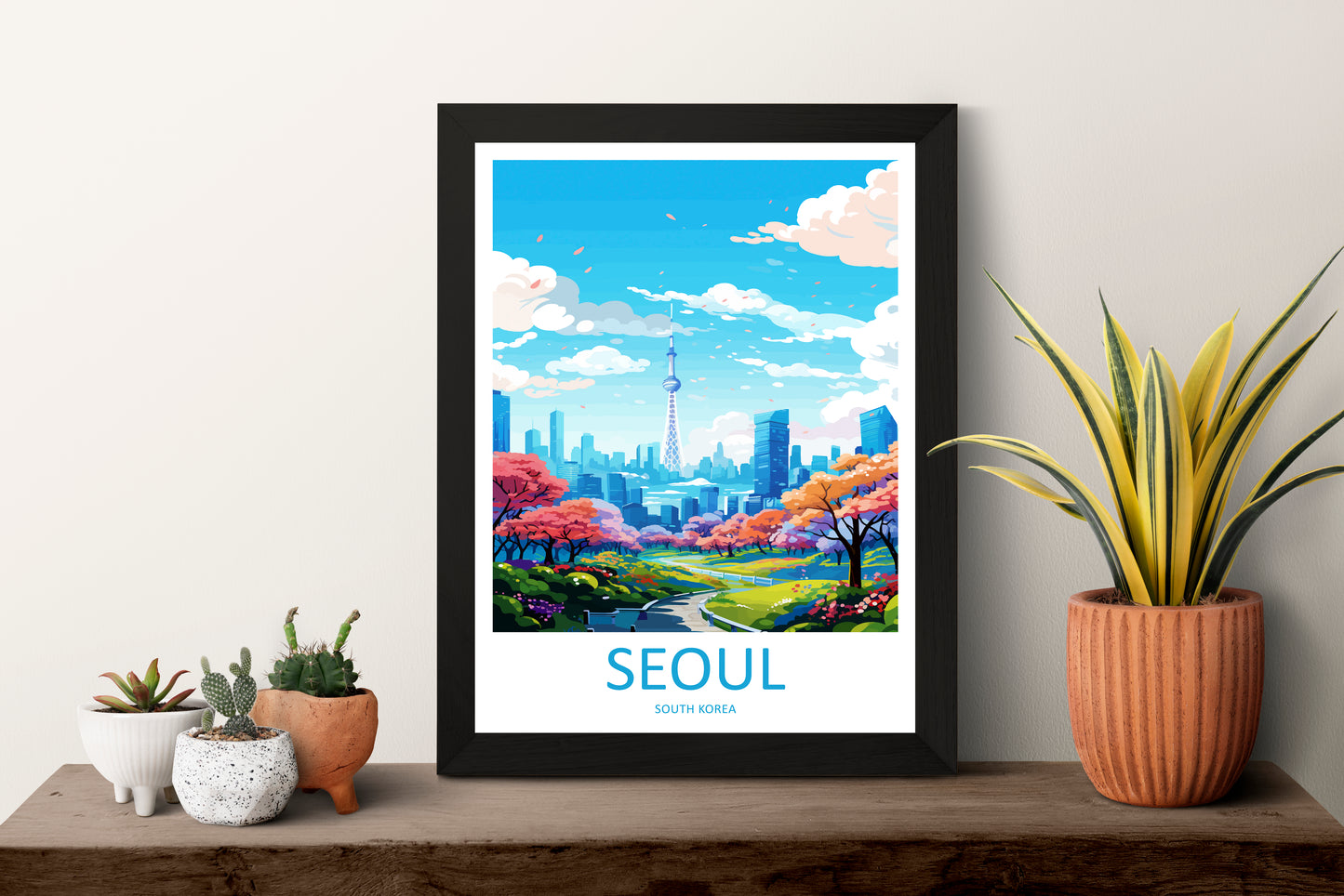 Seoul South Korea Travel Poster