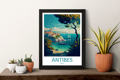 Antibes France Travel Poster