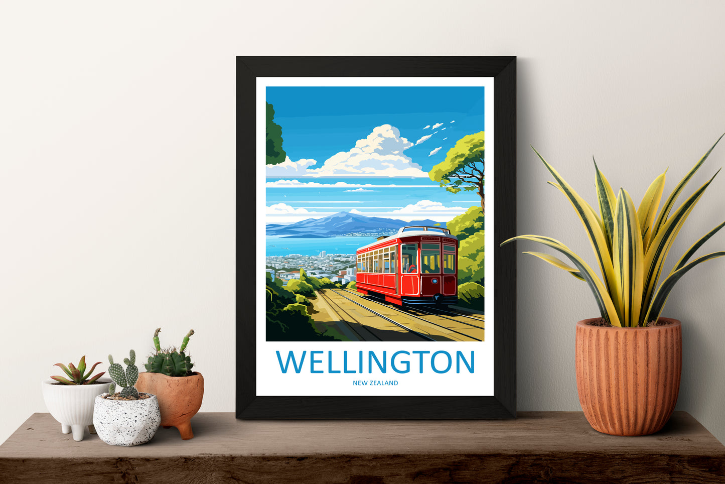 Wellington New Zealand Travel Poster