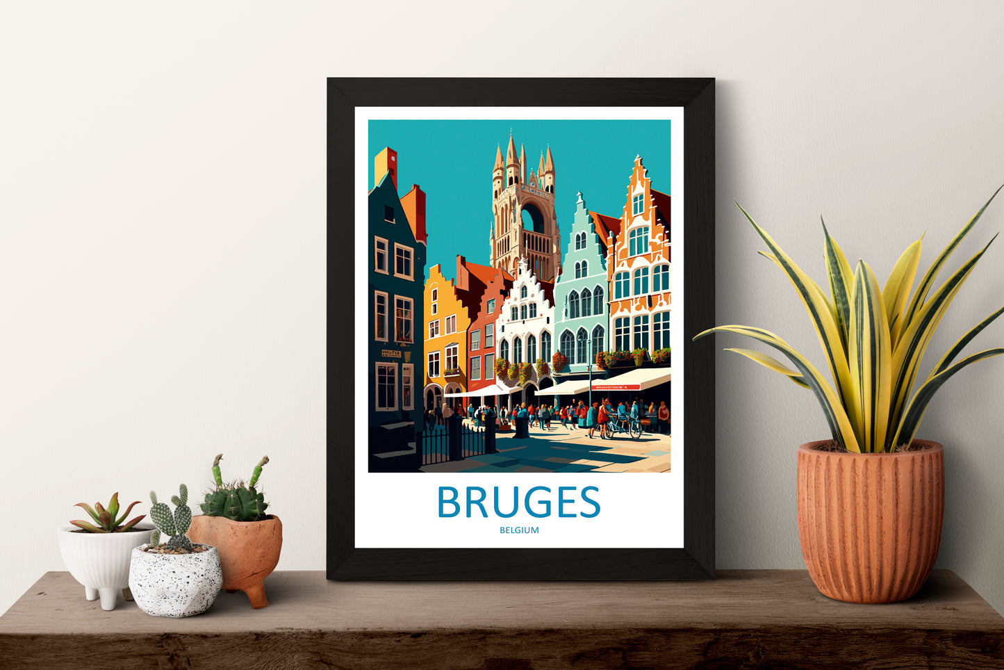 Bruges Belgium Travel Poster