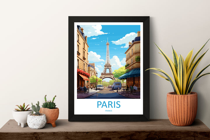 Paris France Travel Poster