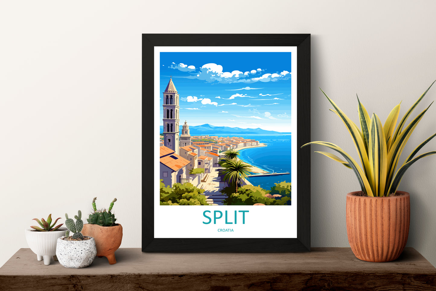 Split Croatia Travel Poster