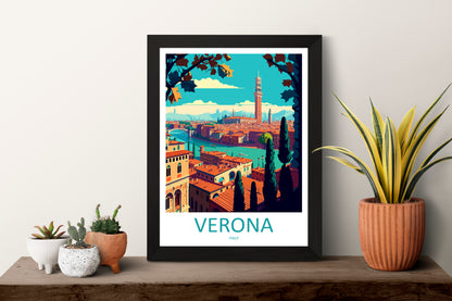 Verona Italy Travel Poster