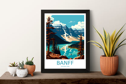 Banff National Park Canada Travel Poster