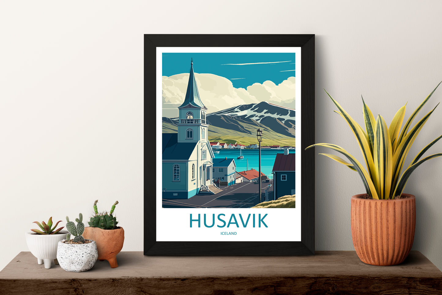 Husavik Iceland Travel Poster