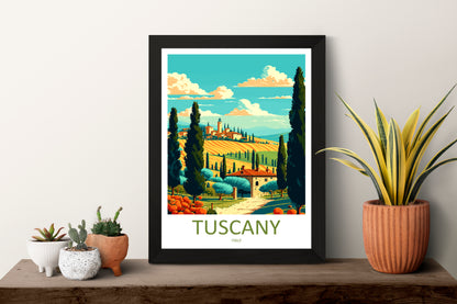 Tuscany Italy Travel Poster