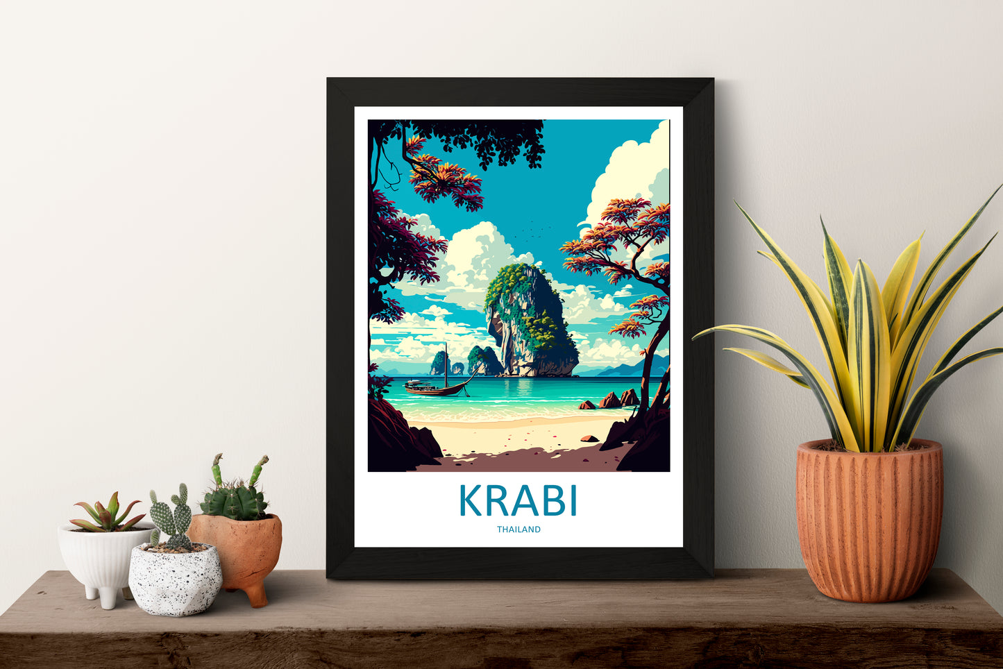 Krabi Thailand Travel Poster