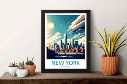 New York City USA Travel Poster