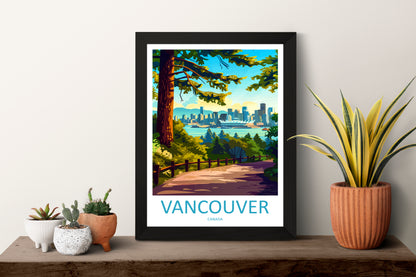 Vancouver Canada Travel Poster