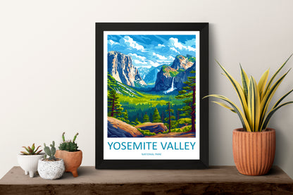 Yosemite Valley USA Travel Poster