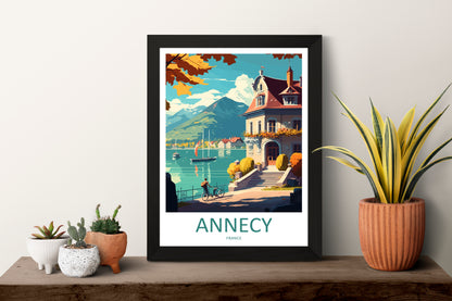 Annecy France Travel Poster