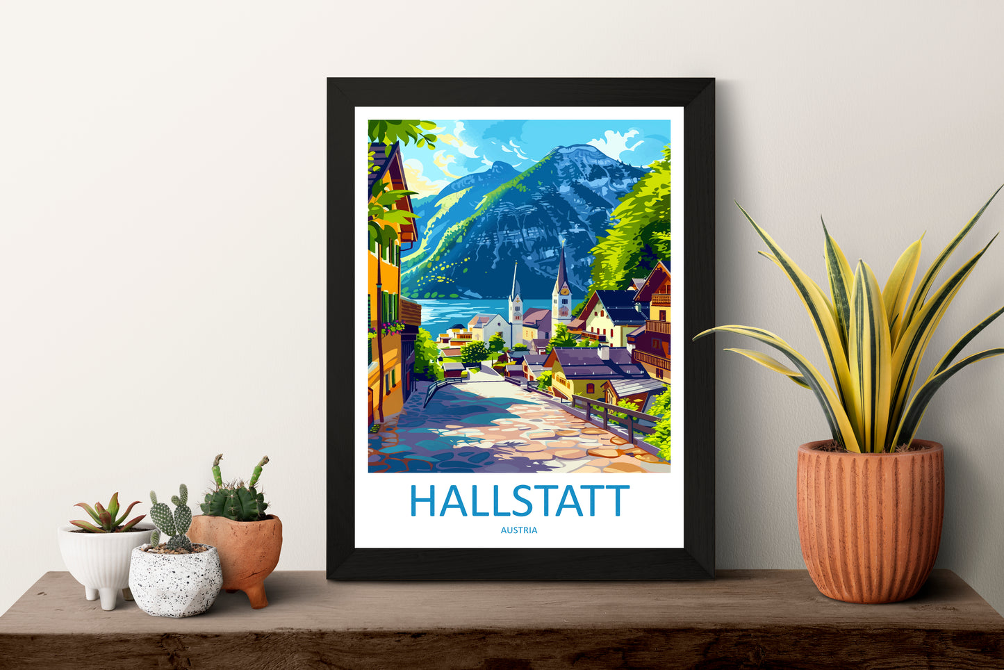 Hallstatt Austria Travel Poster