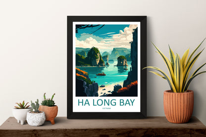 Ha Long Bay Vietnam Travel Poster