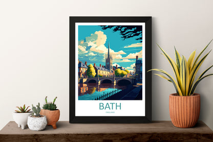 Bath England Travel Poster