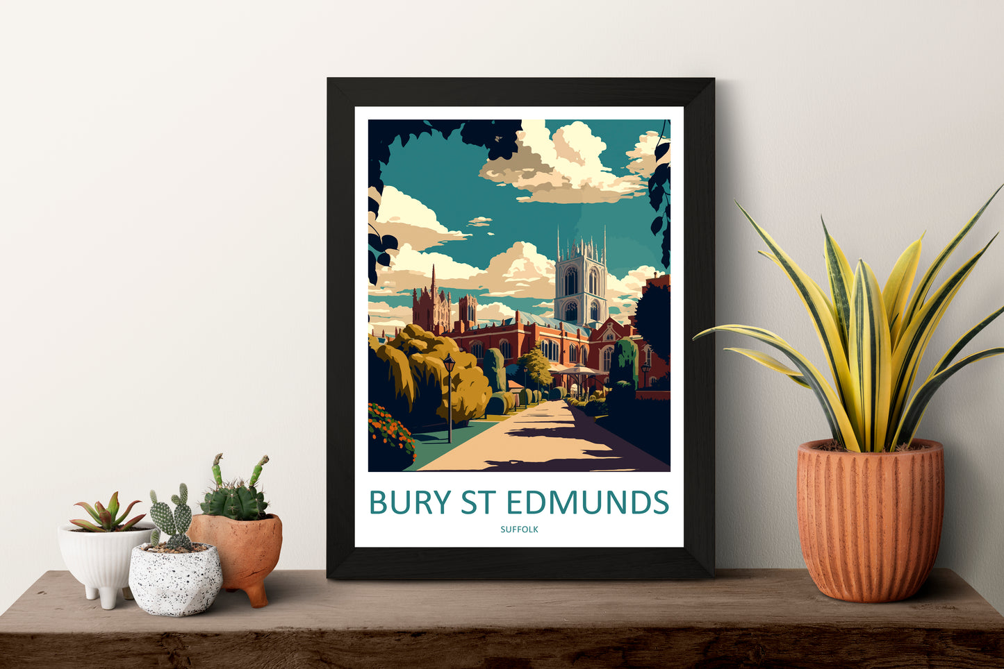 Bury St Edmunds England Travel Poster