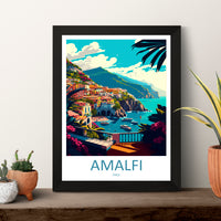 Amalfi Italy Travel Poster