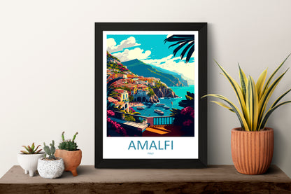 Amalfi Italy Travel Poster