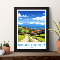 Basque Country Travel Poster