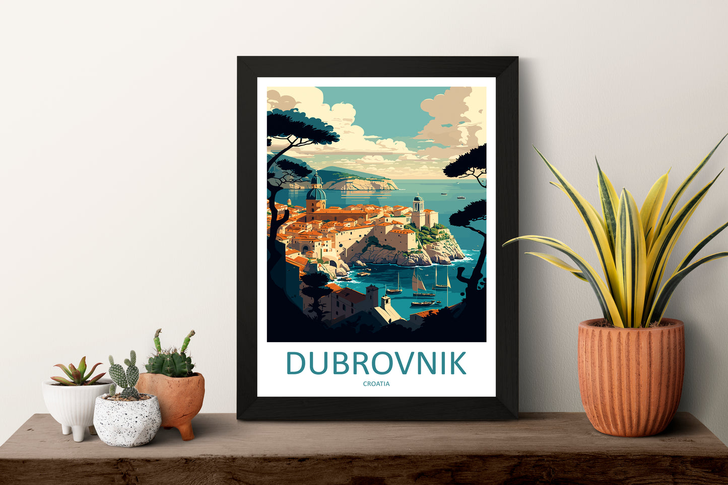 Dubrovnik Croatia Travel Poster