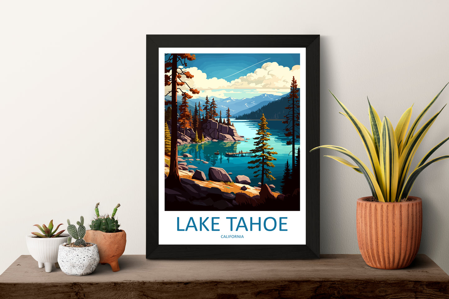 Lake Tahoe USA Travel Poster