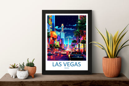 Las Vegas USA Travel Poster