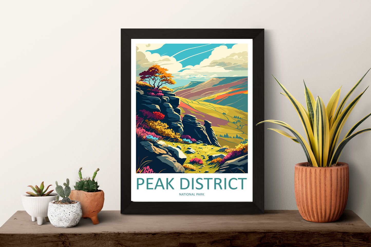 Peak District National Park Travel Poster