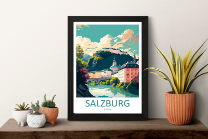 Salzburg Austria Travel Poster