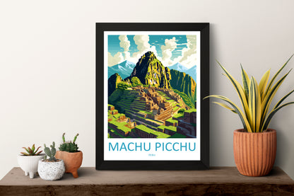 Machu Pichu Peru Travel Poster