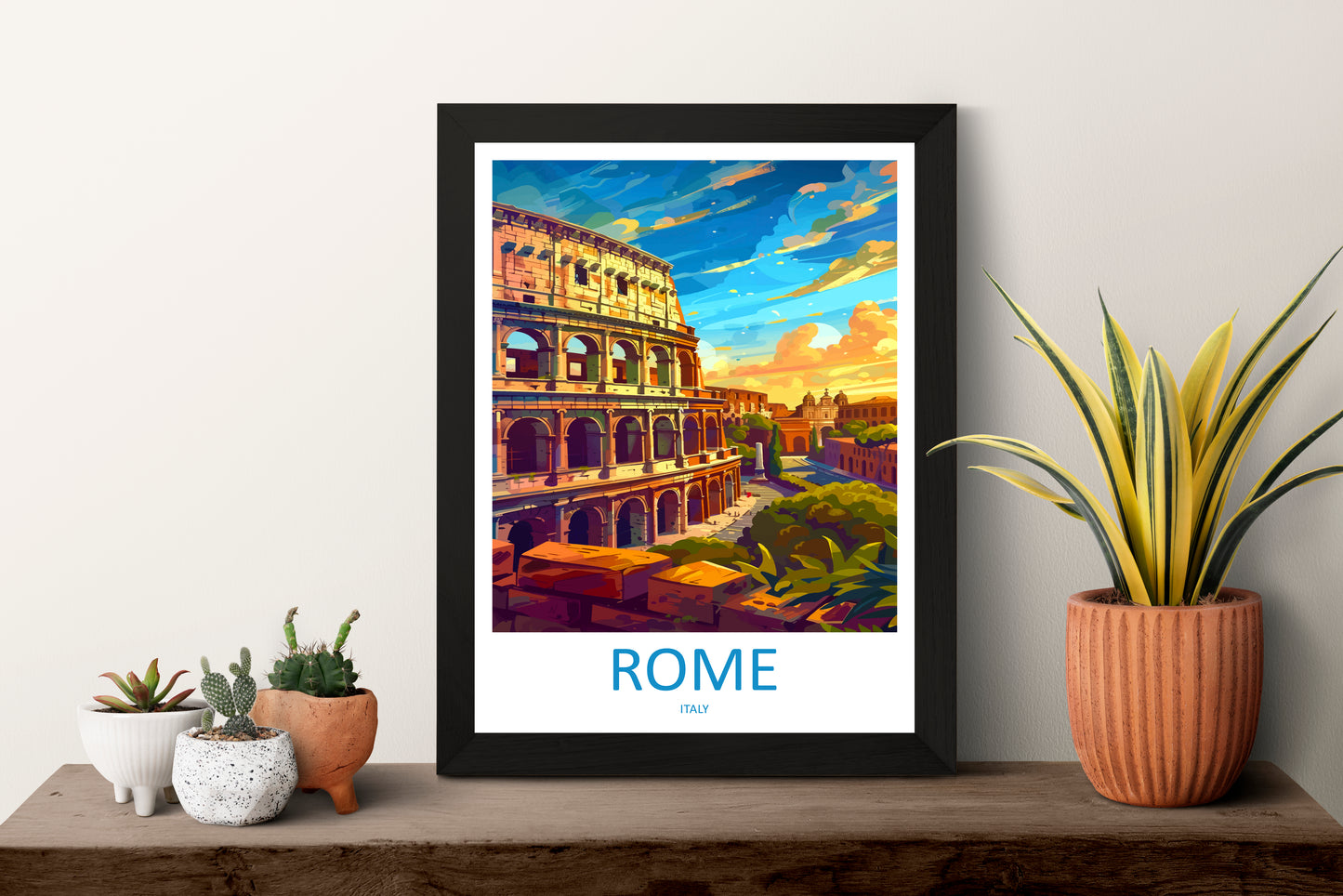 Rome Italy Travel Poster