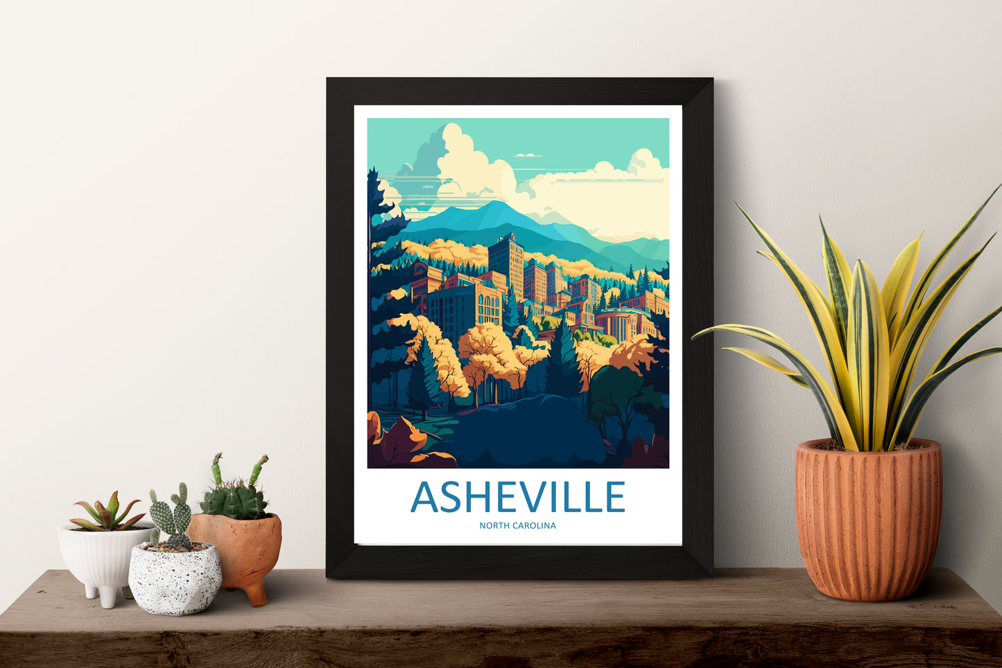 Asheville USA Travel Poster